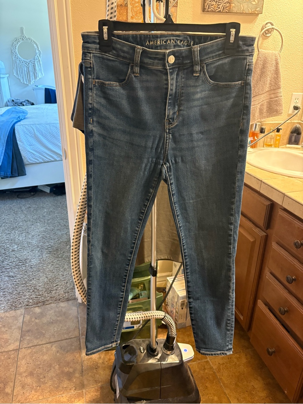 American Eagle Outfitters Dark Blue Skinny Jeans